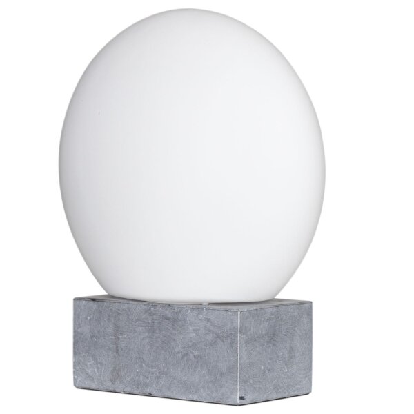 Tischleuchte Marmor Glas H: 35,5 cm Kugelschirm E27