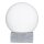 Tischleuchte Marmor Glas H: 35,5 cm Kugelschirm E27
