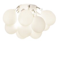 Lampe de plafonnier blanc mat L : 30 cm 3-flamme G9...
