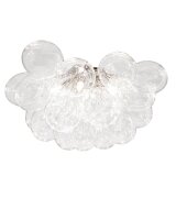 Plafonnier Verre Abat-jour L : 50 cm Chrome 6x G9 Moderne