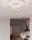 Deckenleuchte Glas Schirme B: 50 cm Chrom 6x G9 Modern