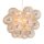 Lampe à suspendre verre fumé métal 62 cm de large 3-flamme G9