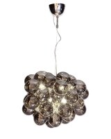 Hängeleuchte Rauchglas 50 cm breit 8x G9 Modern...