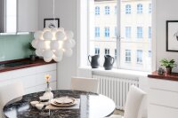 Deckenleuchte Glas Schirme B: 50 cm 8x G9 Modern...