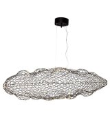 LED Hängeleuchte Draht L: 115 cm H: max. 120 cm Schwarz