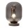 Tischlampe Marmor Metall Rauchglas 34 cm Grau E27