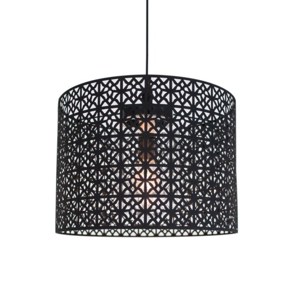 Pendelleuchte außen Metall E27 IP44 rund Ø 36 cm Modern