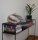 Lampe de table verre hauteur 20 cm noir gris marbré E14