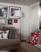Stehleuchte mit Lesearm 157cm Chrom Weiß E27 LED...