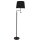 Stehlampe mit Leselampe 157 cm Schwarz Stoff Metall E27 + LED