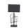 Tischlampe Schwarz Metall Stoff 52 cm E27 Modern