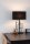 Tischlampe Schwarz Metall Stoff 52 cm E27 Modern