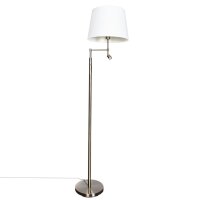 Lampadaire avec lampe de lecture 157 cm laiton antique...