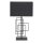 Nachttischlampe Metall Stoff 69 cm Schwarz E27 Modern