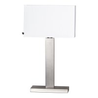 Lampe de table métal tissu 69,5 cm de haut E27...