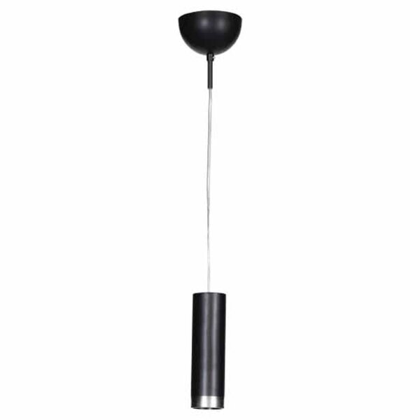 Hängelampe Metall B: 6 cm H: max. 120 cm Schwarz schmal GU10