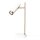 Lampe de bureau blanc or hauteur 49 cm GU10 réglable
