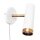 Applique murale avec câble Interrupteur blanc or GU10 orientable