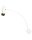 Applique murale avec interrupteur blanc métal bras articulé GU10