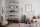 Lampadaire Salon 160 cm noir blanc métal verre 4x G9