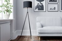 Lampadaire métal tissu 145 cm de haut...