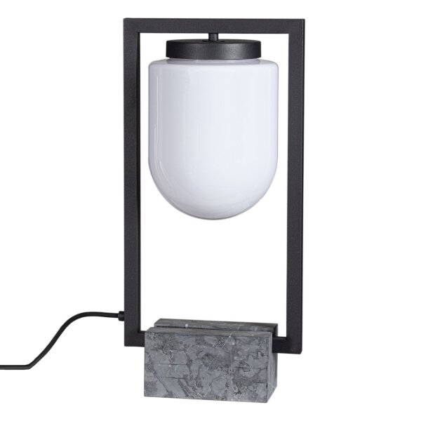 Tischleuchte außen Marmorsockel 52 cm hoch E27 IP44