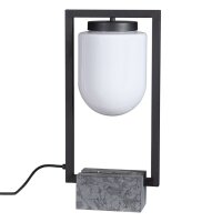 Tischleuchte außen Marmorsockel 52 cm hoch E27 IP44