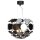 Pendelleuchte Modern Ø 58 cm rund Spiegelglas Metall 3x E27