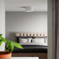 Plafonnier rond Ø 40 cm Blanc E27 Métal...