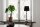 Tischlampe Stoff Metall E27 59,5 cm in Schwarz Silber
