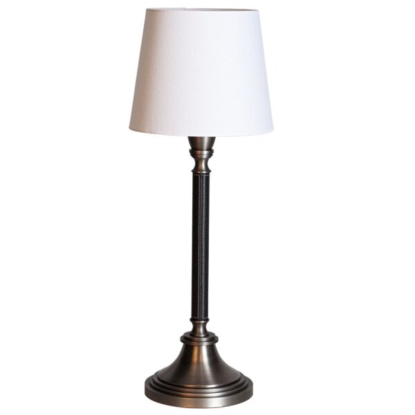 Lampe de chevet Métal Tissu 59,5 cm E27 Classique ELIN