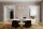 Suspension verre métal L : 80 cm H : max. 120 cm en or