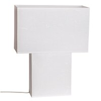 Lampe de table blanc papier métal hauteur 40 cm 2x...
