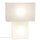 Lampe de table blanc papier métal hauteur 40 cm 2x E27