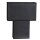 Nachttischlampe Papier 50 cm Schwarz eckig Modern 2x E27