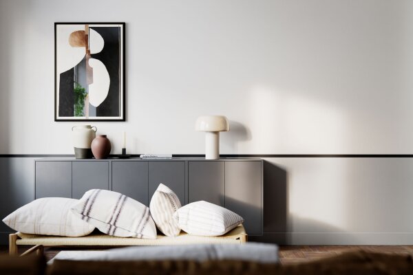 Lampe de table Blanc H : 41 cm inclinable Métal Interrupteur à câble E27