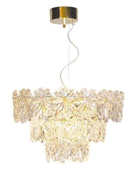 Hängelampe Kristall 51,5 cm breit H: max. 120 cm 5x E14