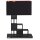 Tischlampe Schwarz Kupfer 55,5 cm Metall Stoff E27