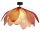 Deckenlampe Stoff Metall 80 cm breit biegsam Rosa E27