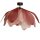 Deckenlampe Stoff Metall 80 cm breit biegsam Rosa E27