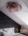 Deckenlampe Stoff Metall 80 cm breit biegsam Rosa E27
