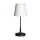 Tischlampe Metall Stoff 48,5 cm hoch E27 Schwarz Weiß