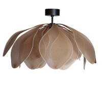 Lampe de plafonnier tissu métal L : 80 cm flexible...