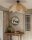 Deckenlampe Stoff Metall B: 80 cm biegsam in Natur E27