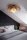 Deckenlampe Stoff Metall B: 80 cm biegsam in Natur E27