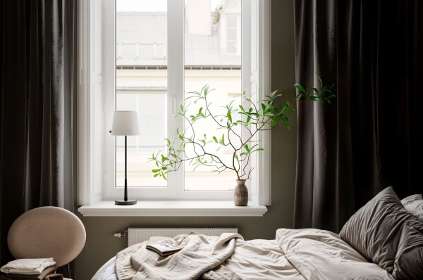 Lampe dappoint Noir Blanc 68,5 cm E27 Métal Tissu Moderne