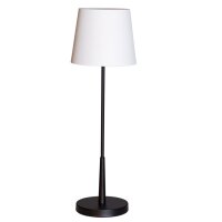 Lampe dappoint Noir Blanc 68,5 cm E27 Métal Tissu...