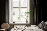 Lampe dappoint Noir Blanc 68,5 cm E27 Métal Tissu...