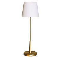 Lampe de table Or Blanc 68,5 cm E27 Métal Tissu...