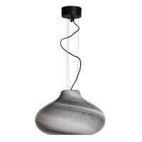 Lampe &agrave; suspendre verre m&eacute;tal E27 large...
